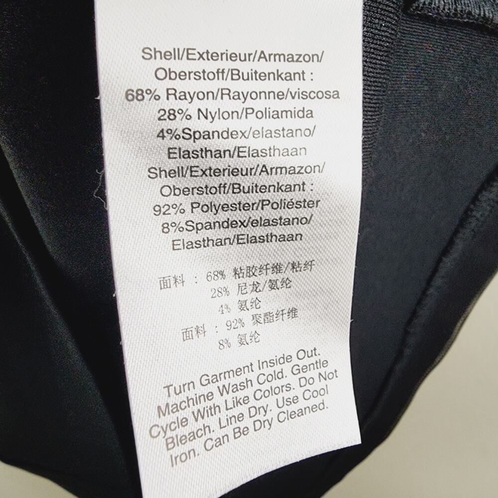 NWT DKNY Black Knit Mesh Sleeveless Sheath Dress Plus Size 16 LBD Professional - Picture 6 of 9